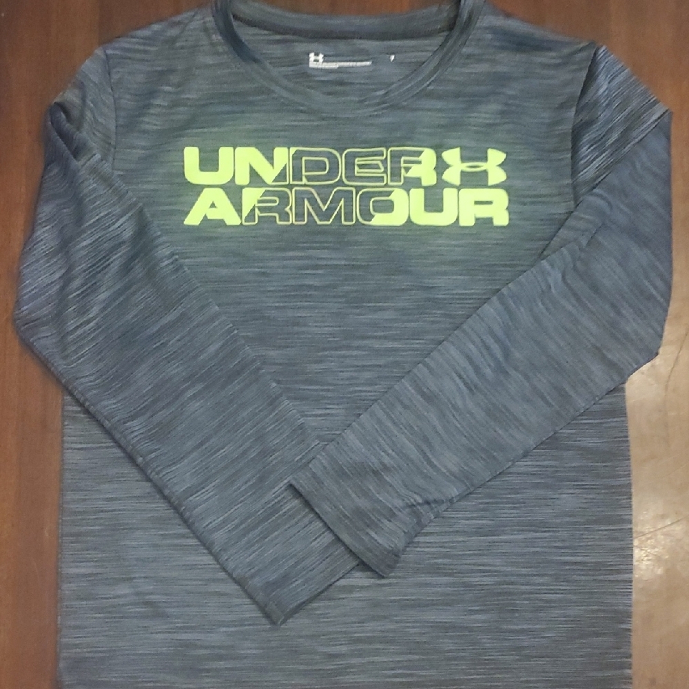 Under Armour Kids Gray Long Sleeve Shirt